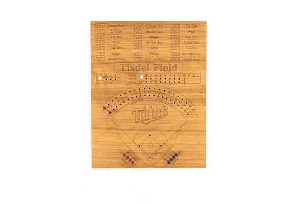 Baseball Board Game - Personalized, Maple, Custom, College, MLB, School Dice game