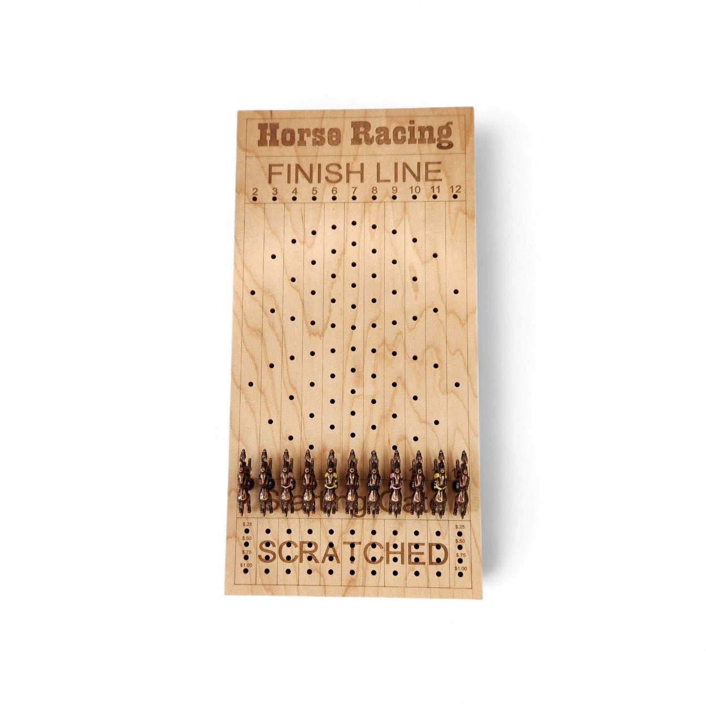 Horse Racing Board Game - Personalized, Maple, Custom Game