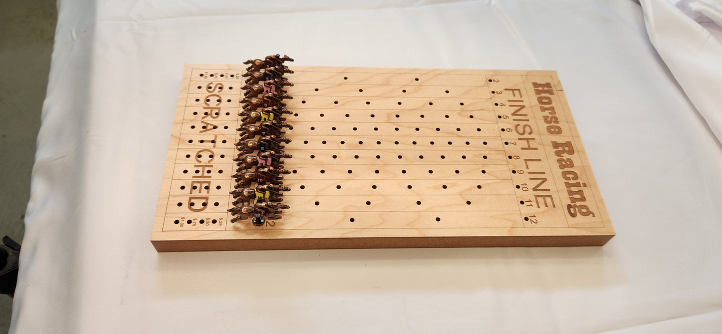 Horse Racing Board Game - Personalized, Maple, Custom Game