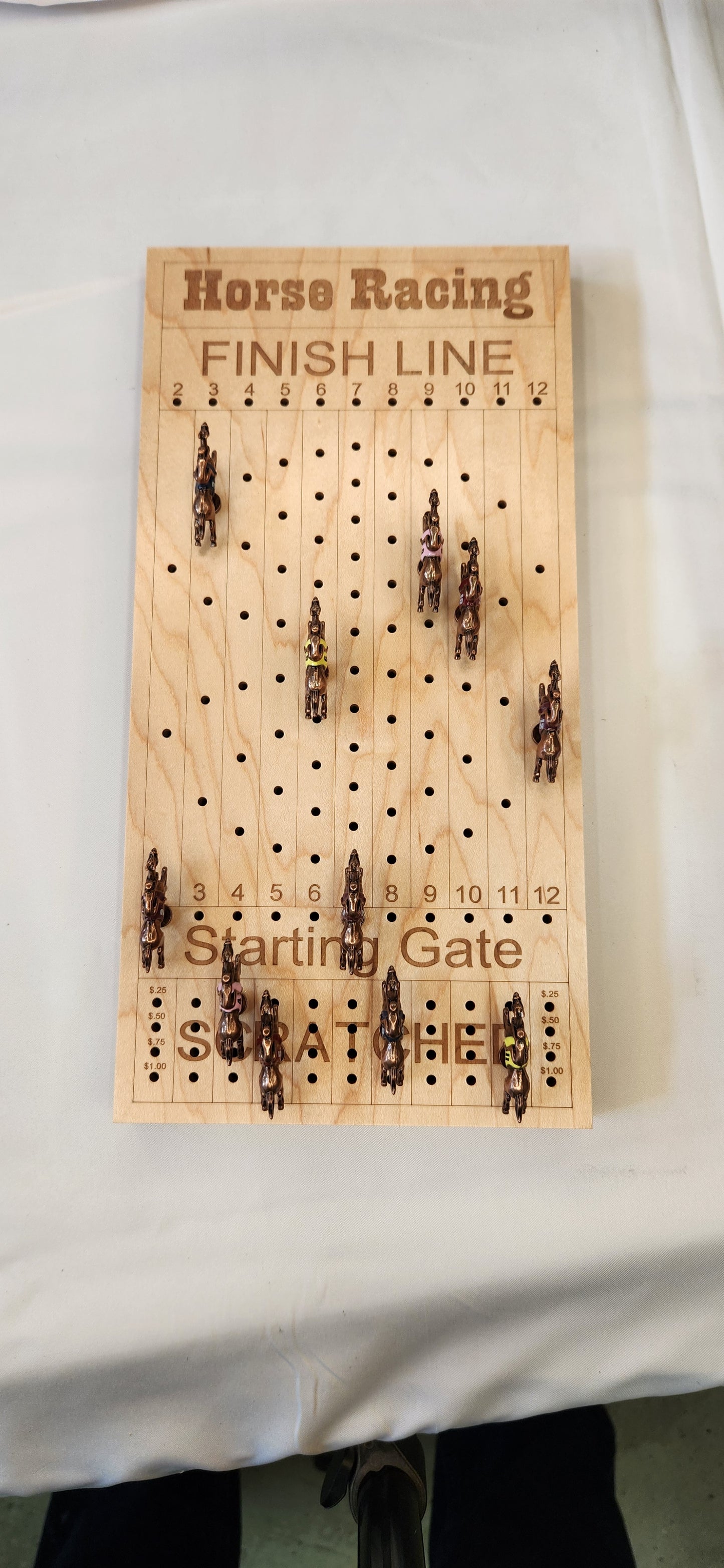 Horse Racing Board Game - Personalized, Maple, Custom Game