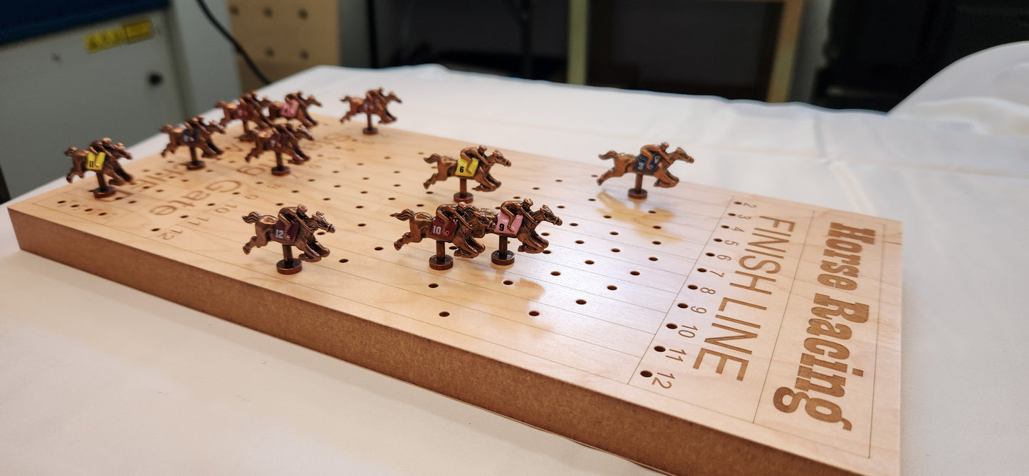 Horse Racing Board Game - Personalized, Maple, Custom Game