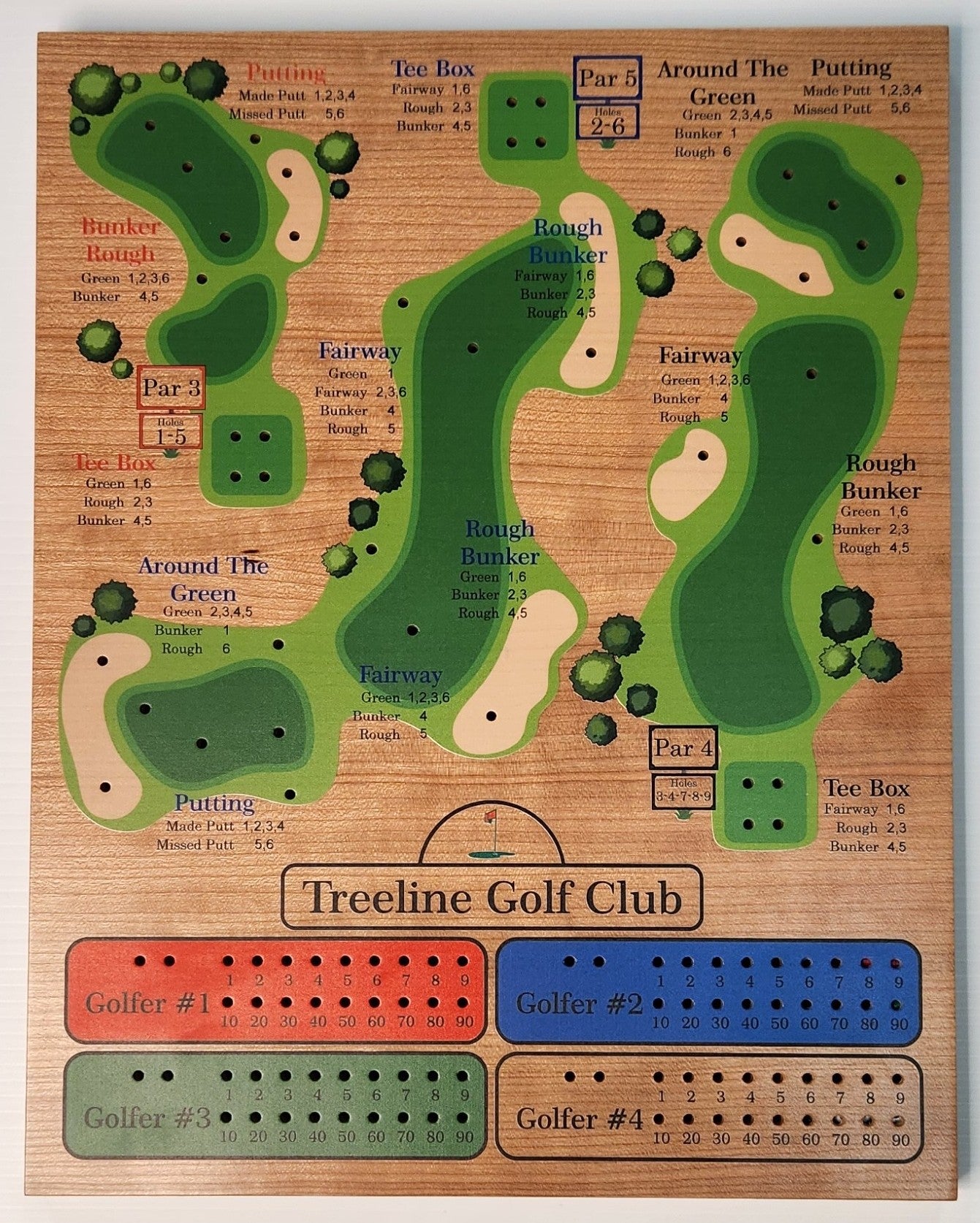 Golf Dice Game - Personalized, Cherry, Custom, Golf Dice game