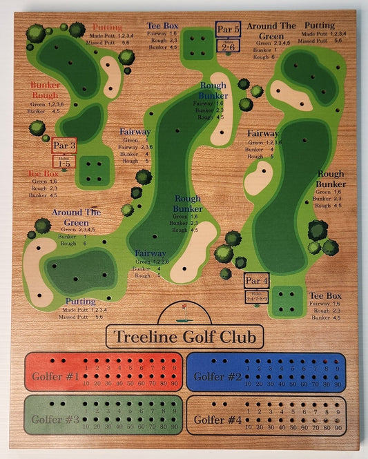 Golf Dice Game - Personalized, Cherry, Custom, Golf Dice game