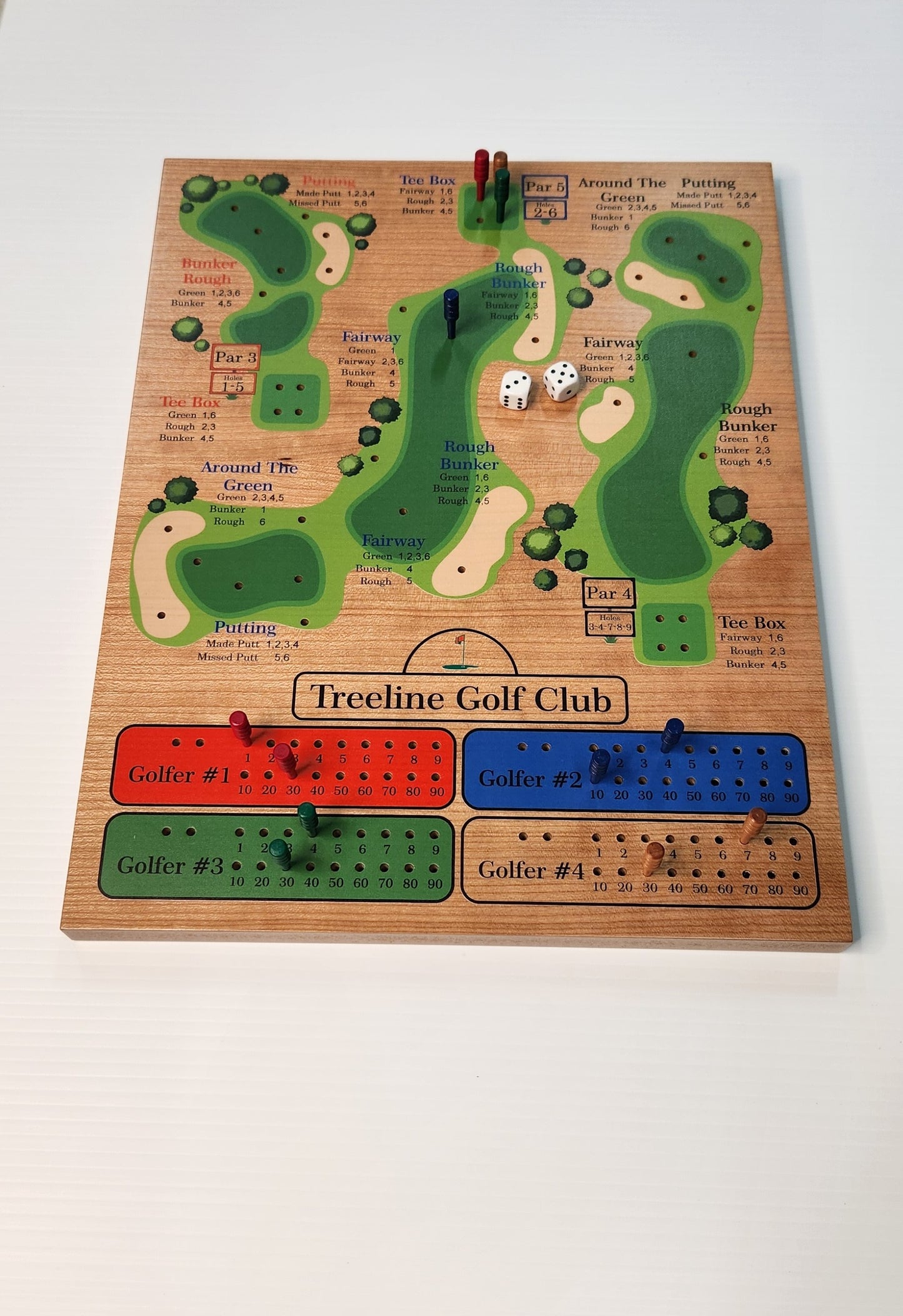 Golf Dice Game - Personalized, Cherry, Custom, Golf Dice game