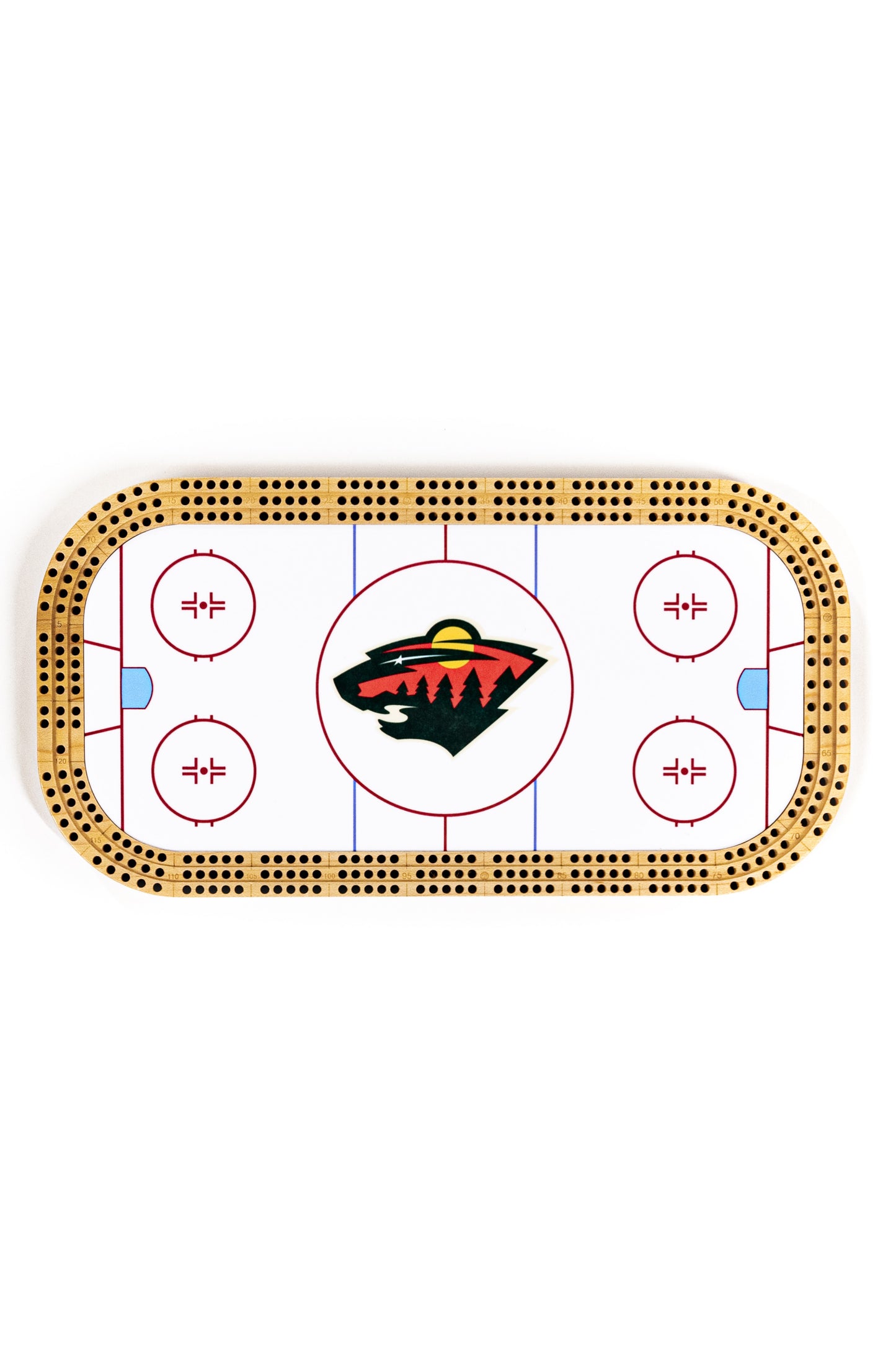 Personalized Full Color Stadium Cribbage Board Hockey - Basketball - Football - Soccer